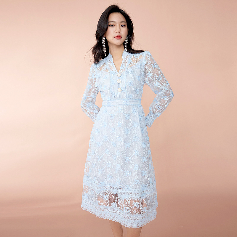 【品牌福利】EVA OUXIU/伊华欧秀连衣裙43KAQ5174