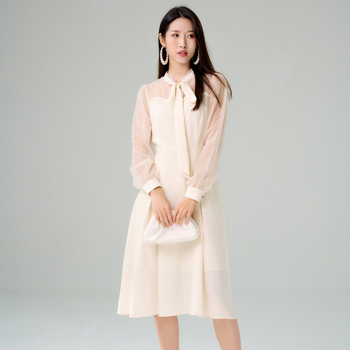 【诗语专属】EVA OUXIU/伊华欧秀连衣裙32WAQ2876