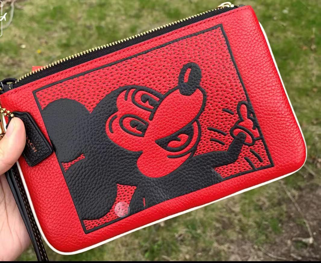 未使用 COACH/蔻驰 手腕包拉链手拿包/国现