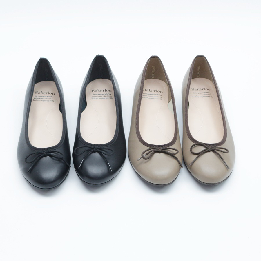 Bakerloo日本简约蝴蝶结平底百搭单鞋(1001)