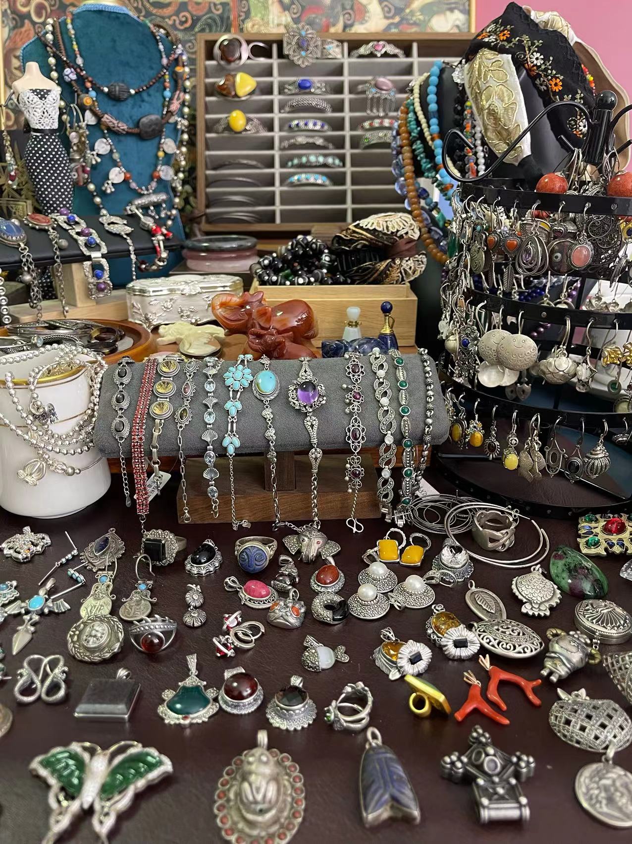 925银银制品 中古回流925银饰品复古风（以直播间为准）