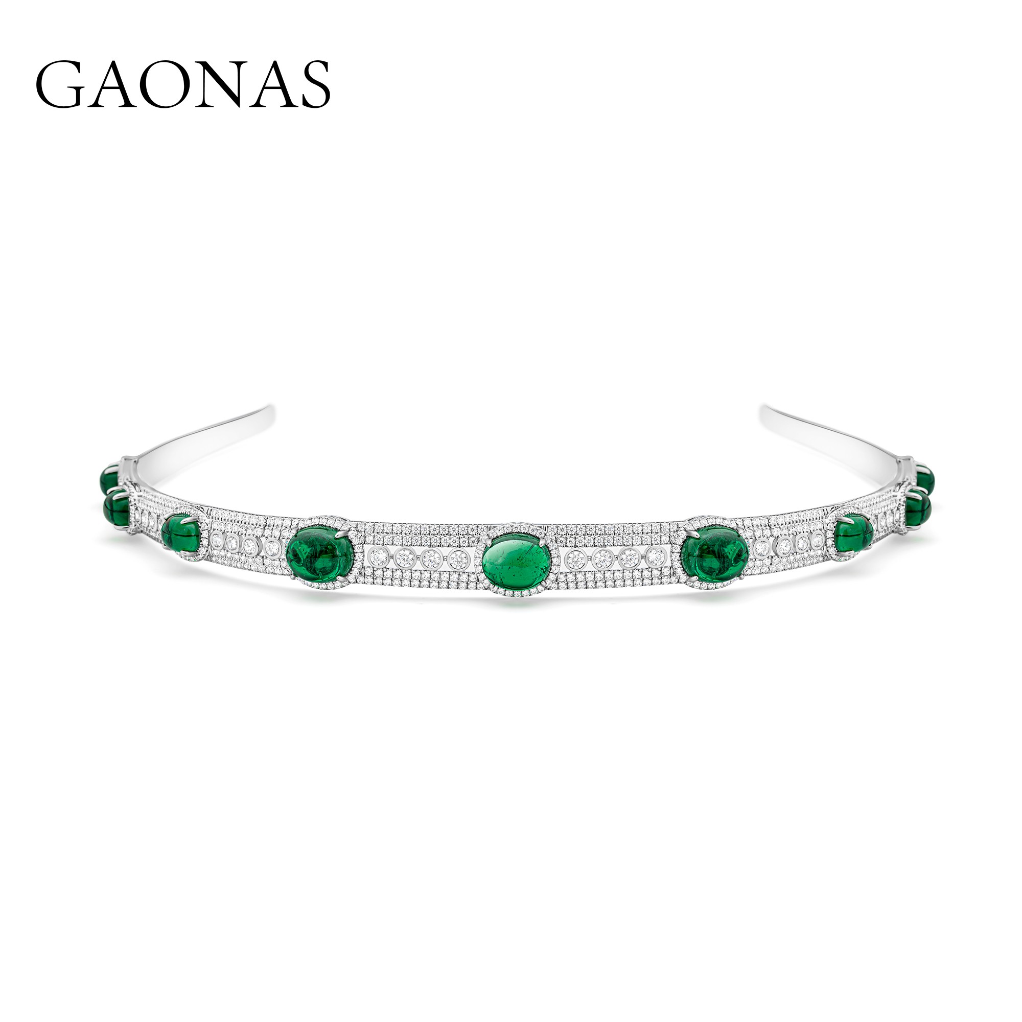 GAONAS时尚潮流贵气绿色糖塔发箍 GT043966