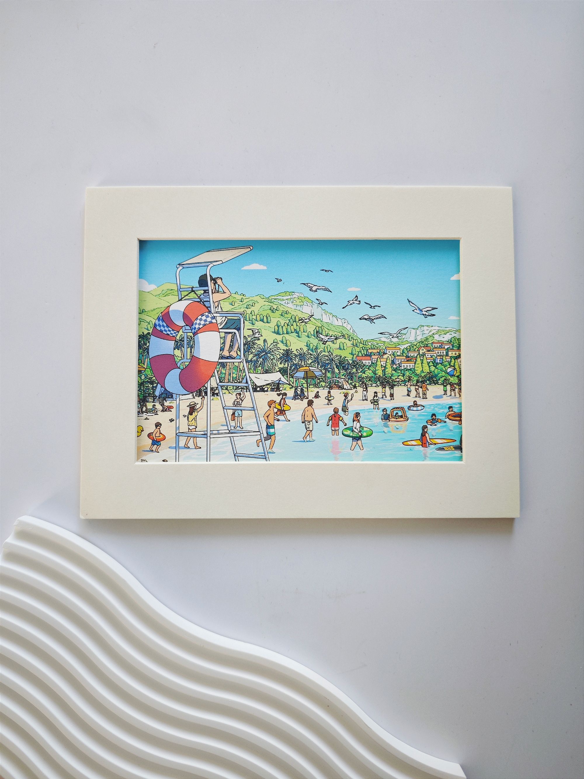 【倪先森是帅锅】装饰画纸相框艺术微喷｜原创插画（三） 生日礼物