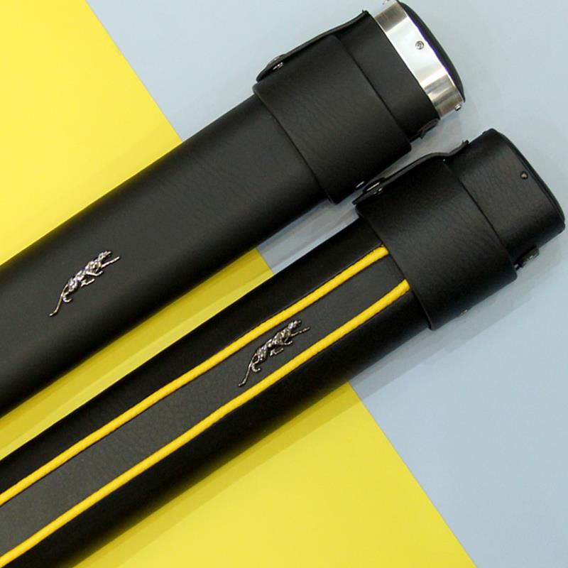 美洲豹台球杆桶中式黑八大头九球杆包1/2分体2孔桌球便携杆袋盒子