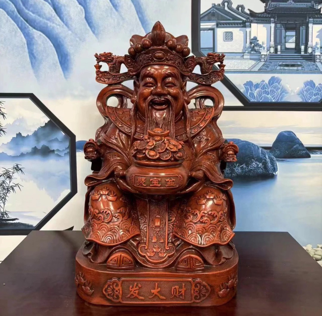 财神爷发大财家居桌面高端摆件