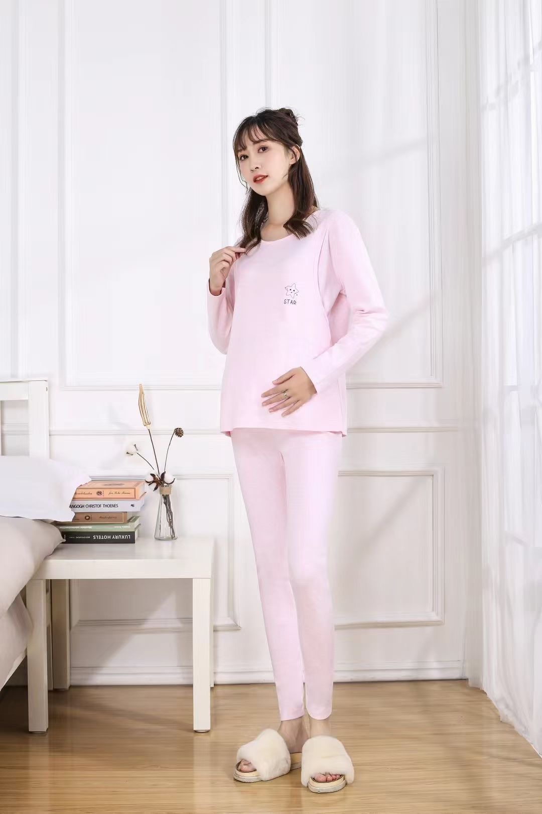 秋衣秋裤家居服睡衣月子服加肥(150斤到200斤)