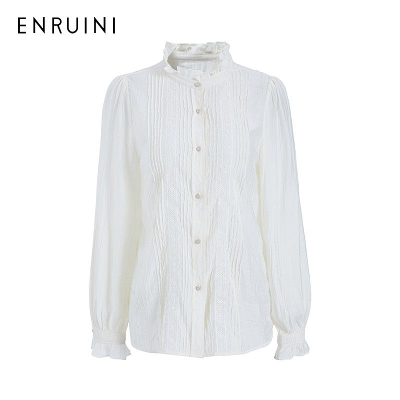 恩瑞妮202新款春秋装长袖衬衫EQQE7A808