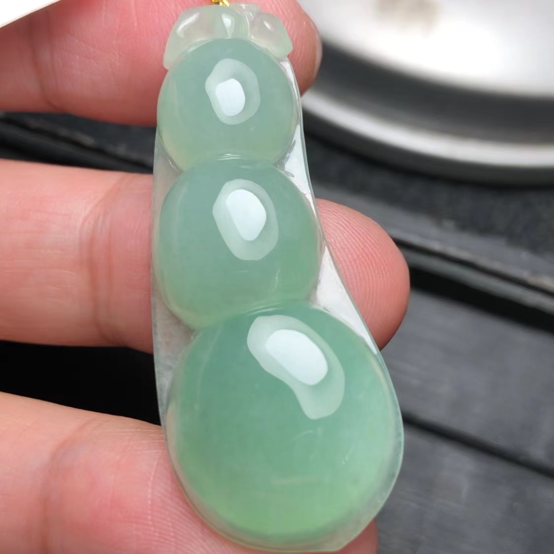 冰胶满阳绿大福豆四季平安连中三元水润光泽 50×20×7
