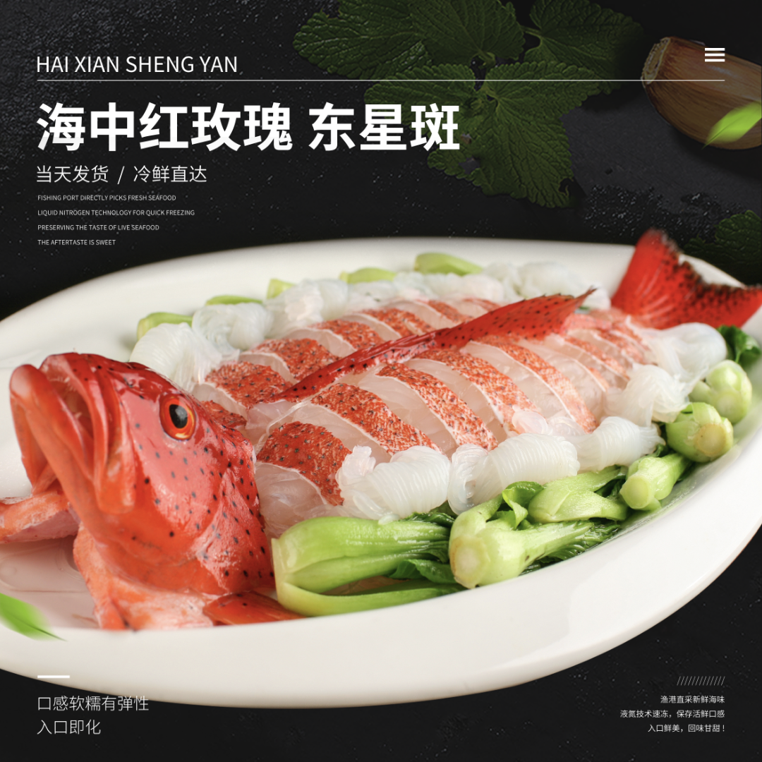 鲜活速冻深海东星斑(已处理)