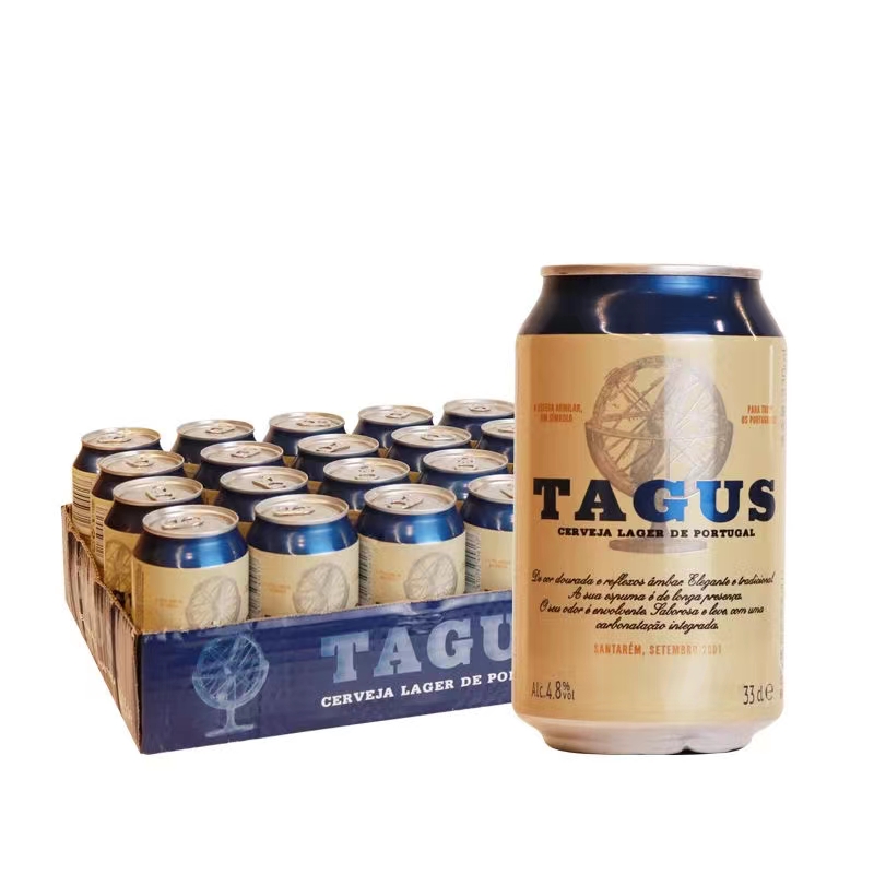 西班牙进口泰谷（TAGUS）拉格原装进口啤酒330ml*6罐体验装畅饮装