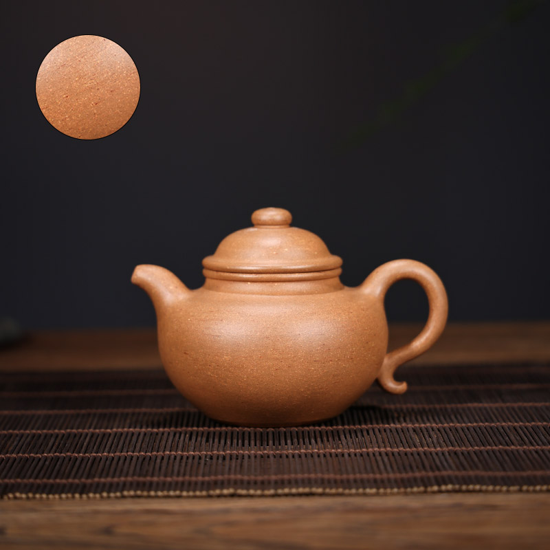《民间实力派》正宗原矿黄金段精工全手大亨莲子紫砂茶壶茶具260cc