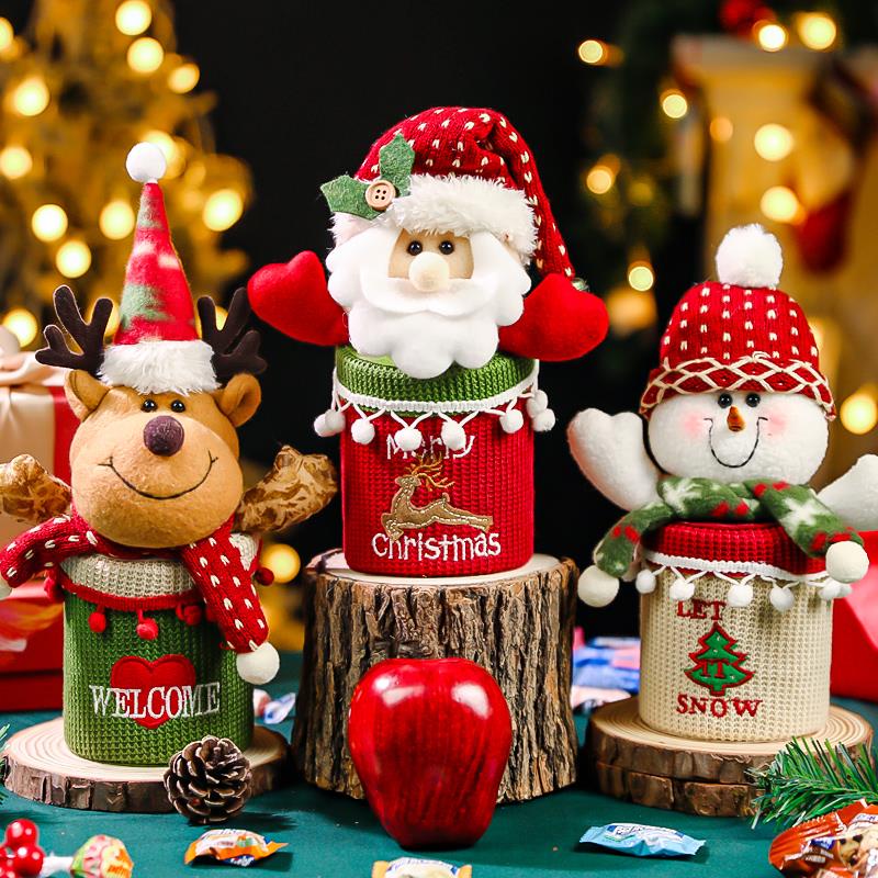 圣诞节礼物圣诞礼品袋平安夜苹果礼盒包装袋糖果罐老人儿童小礼品