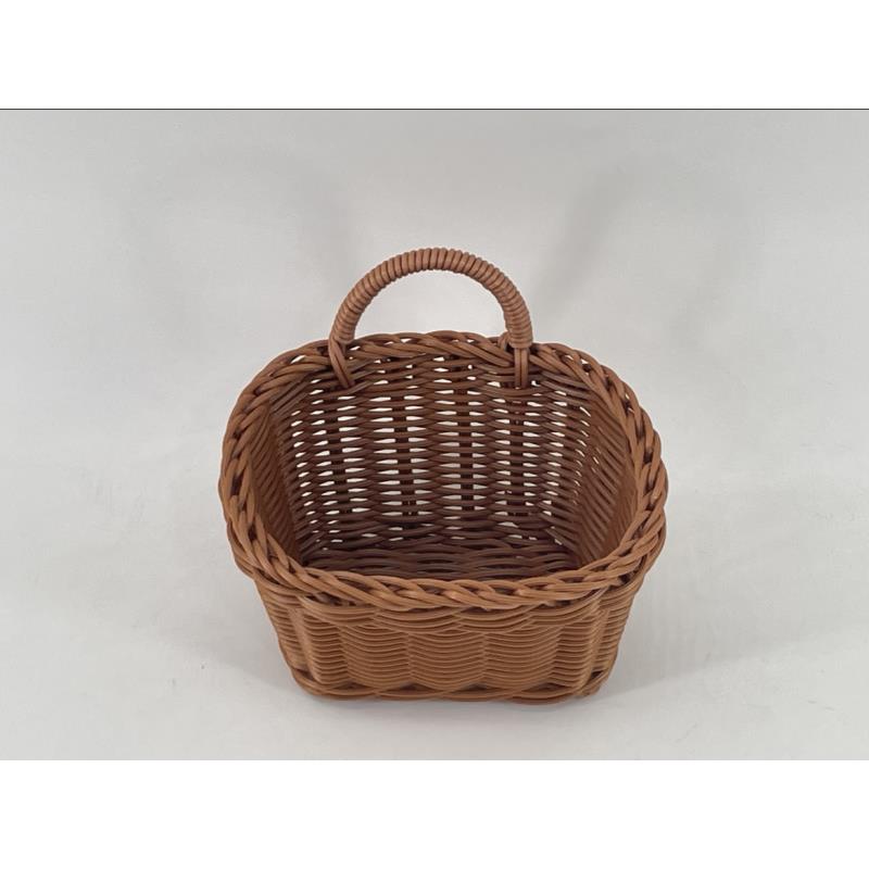 A086玄关钥匙扣姜蒜筐收纳手工编织