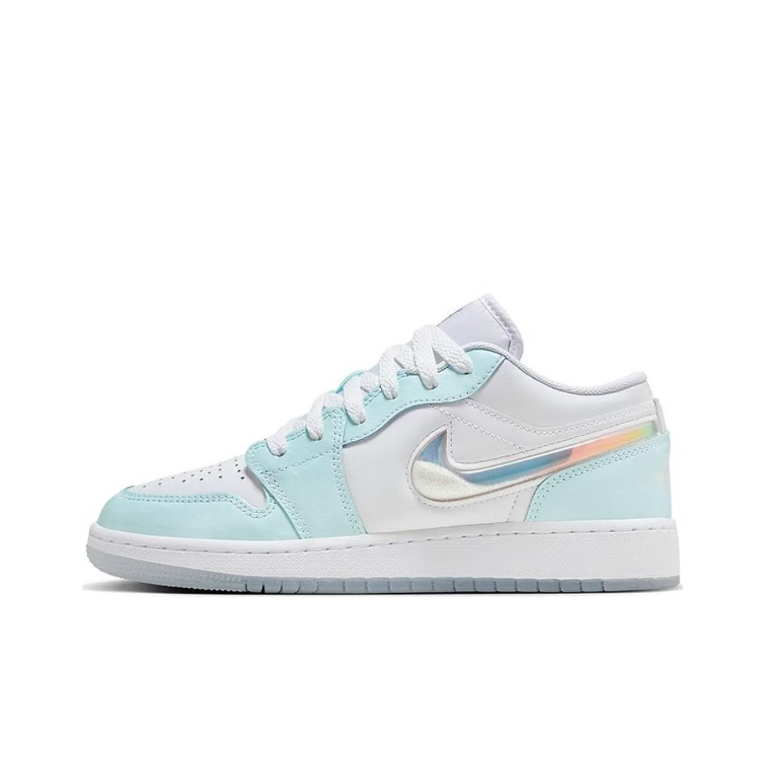Air Jordan 1 Low AJ1冰川白蓝流沙低帮篮球鞋HJ3481-491