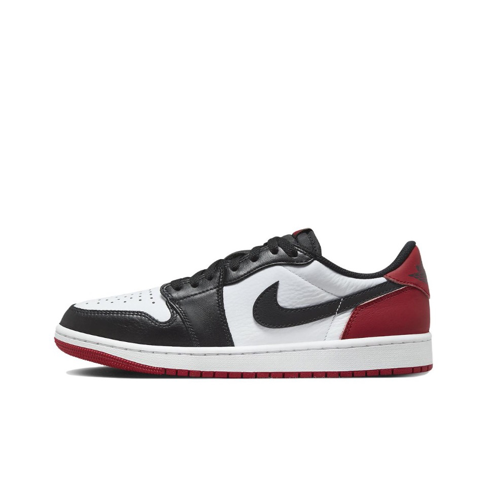 Air Jordan 1 Low AJ1黑脚趾 黑红耐磨防滑低帮篮球鞋 CZ0790-106