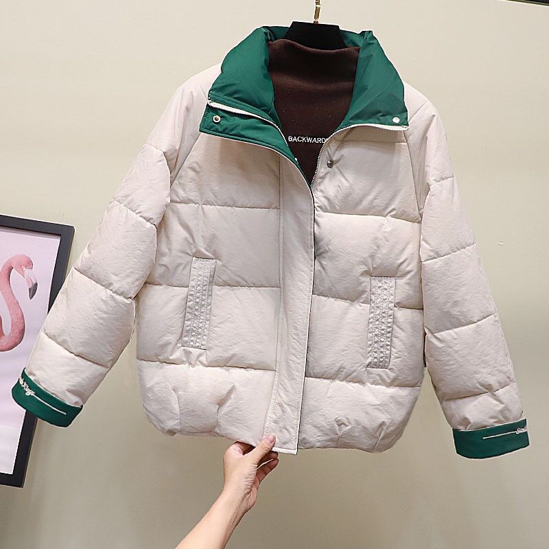 乐乐羽绒服2023新款爆款短款女士女款年韩版宽松面包小袄大码加