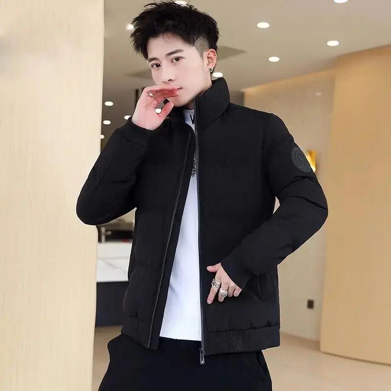 羽绒服冬装新款棉衣男加厚外套韩版潮流修身帅气青少年百搭