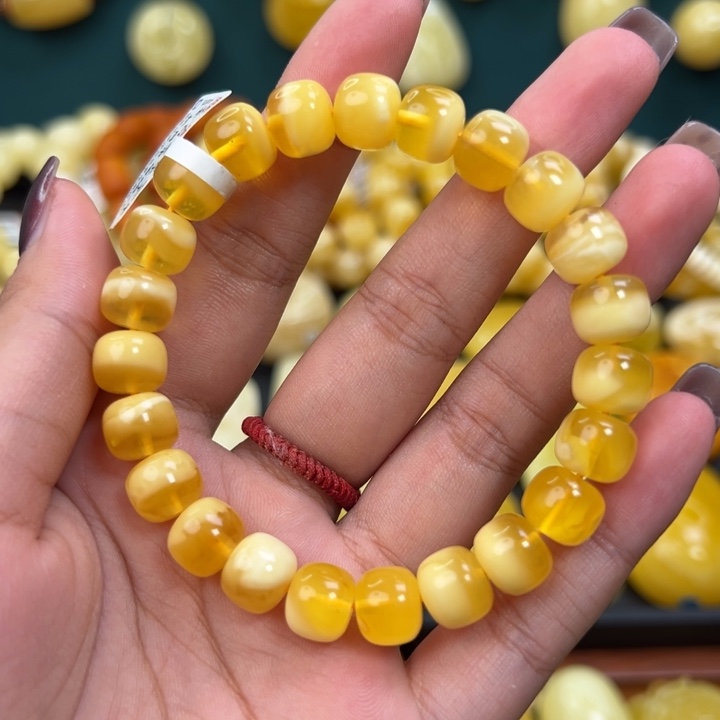 琥珀手链未镶嵌蜜蜡
