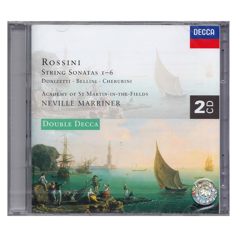 【中图音像】罗西尼 弦乐奏鸣曲集  马里纳 2CD唱片碟片 4438382 