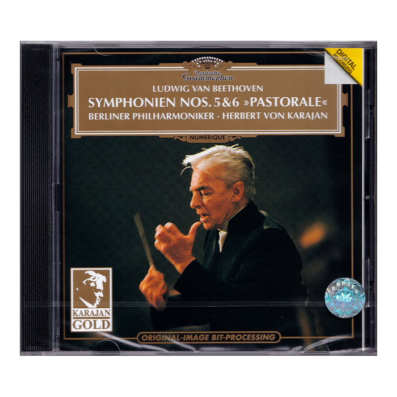 【原装进口】贝多芬第5&6交响曲 金装卡拉扬系列 CD唱片 4390042