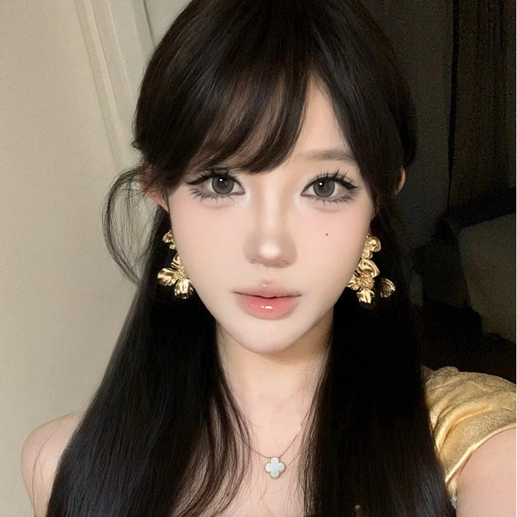 合金耳饰 矜贵感复古金色花朵耳环女轻奢气质小众高级感耳钉秋天