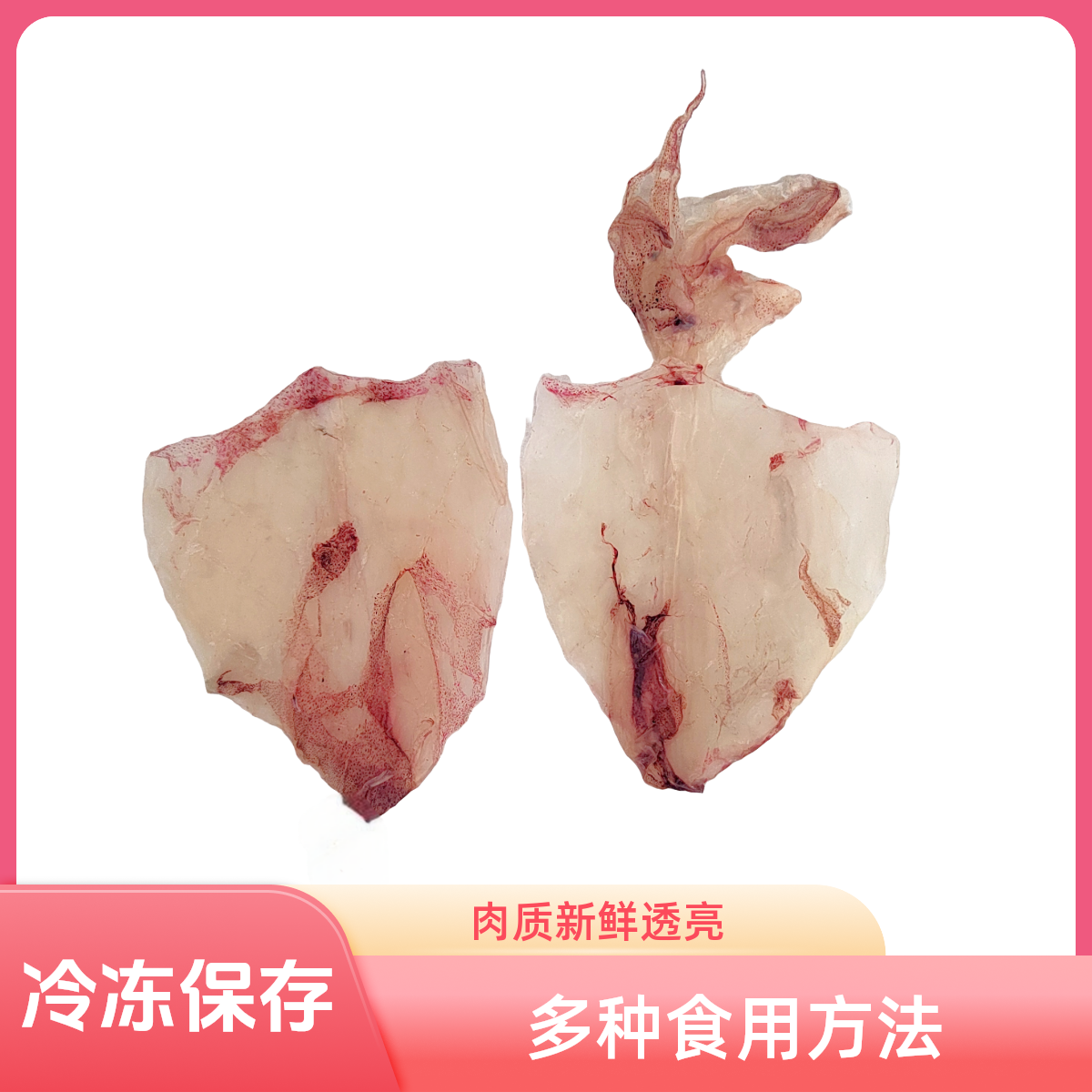 广东小鱿鱼干 潮汕鲵片 寄中通生鲜快递肉质新鲜透亮新鲜水产半斤
