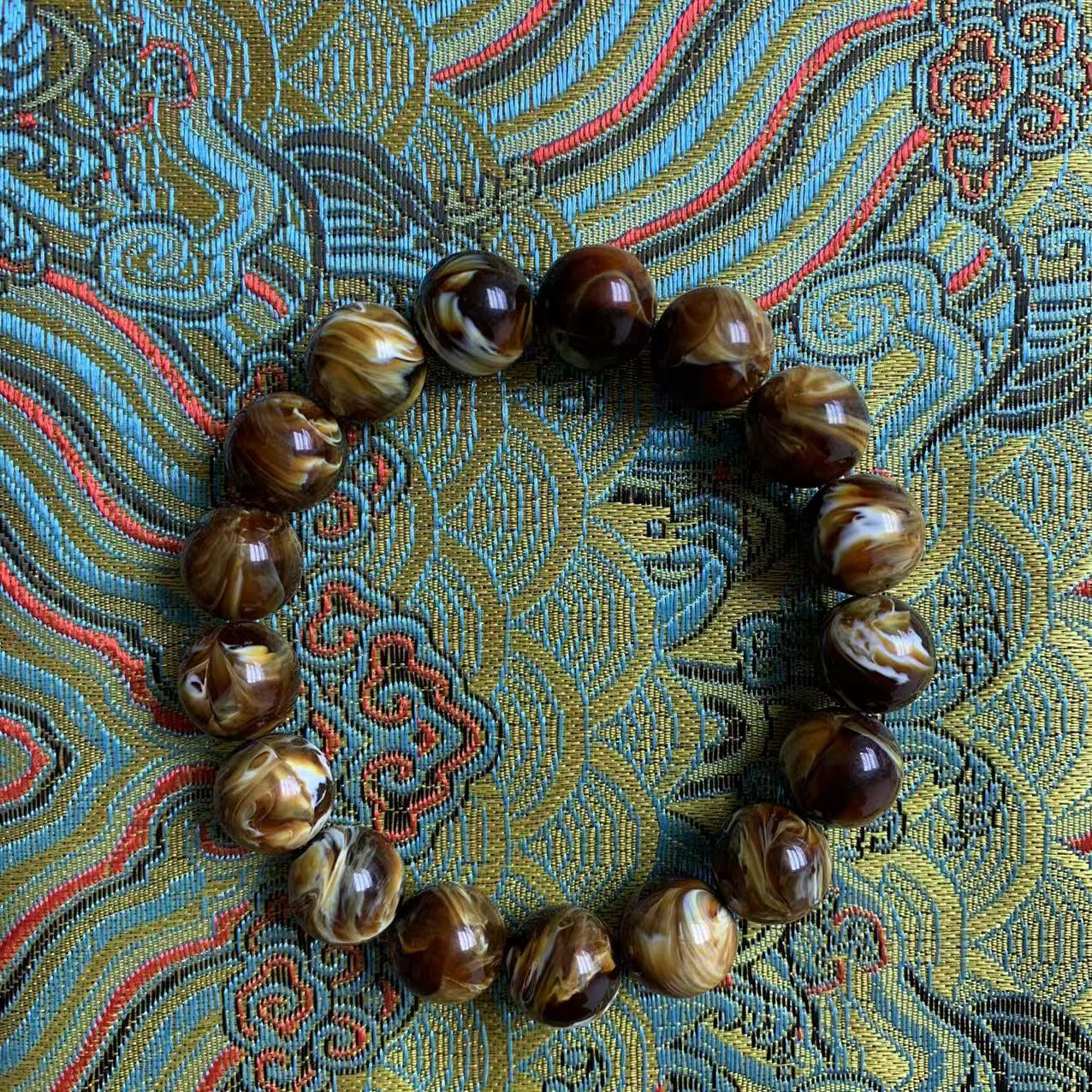 【经典蜜蜡优选】J90天然蜜蜡 12+单圈手链