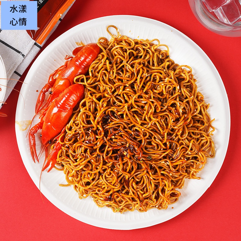 【工厂直销】四小姐免煮非油炸荞麦小龙虾拌面冲泡即食免煮75g
