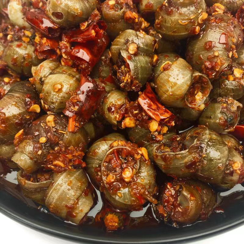 银城湘味爆炒香辣田螺开袋即食开袋即食零食麻辣嗦螺儿时熟食用