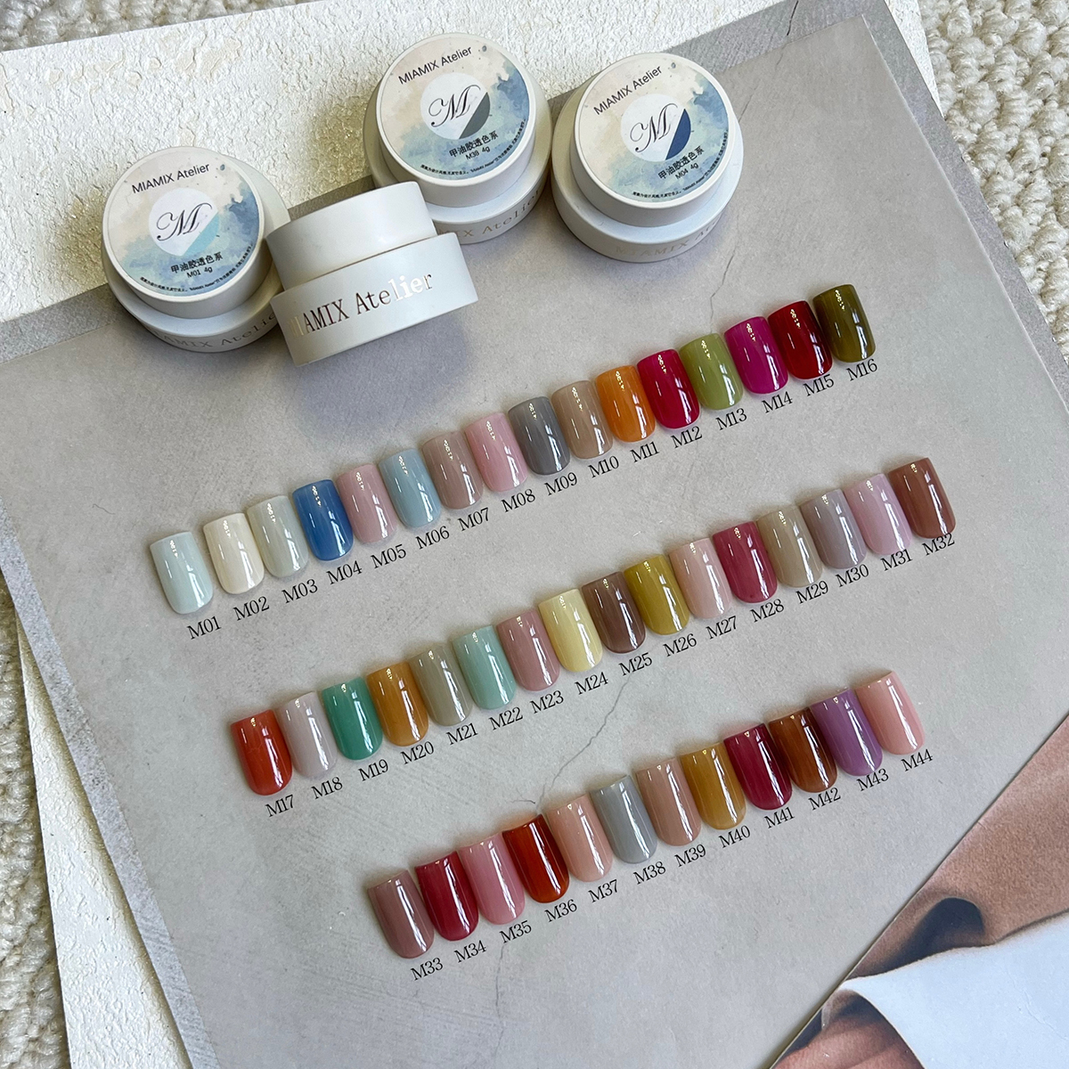 【MIAMIX Atelier】宋韵系列透色/半透色甲油胶4g（不送笔不试色）