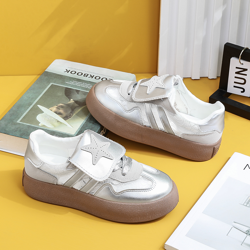 女2024夏季新款韩版ins潮百搭厚底德训板鞋休闲鞋小白鞋00002//C