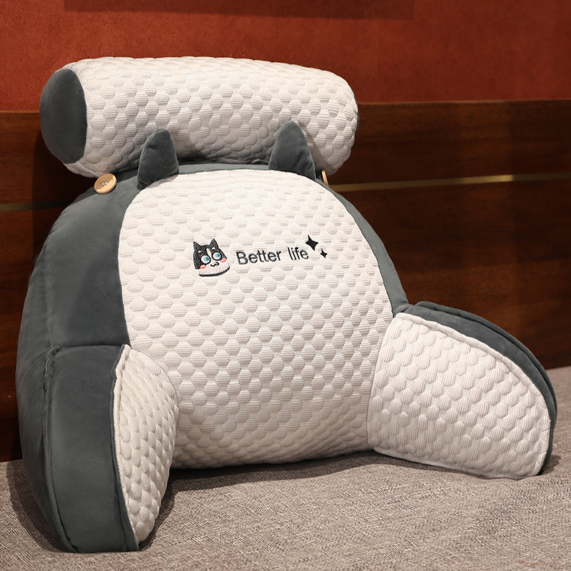 【秋冬豆豆靠枕】床头靠垫软包护腰靠枕沙发抱枕床汽车靠枕靠背枕靠