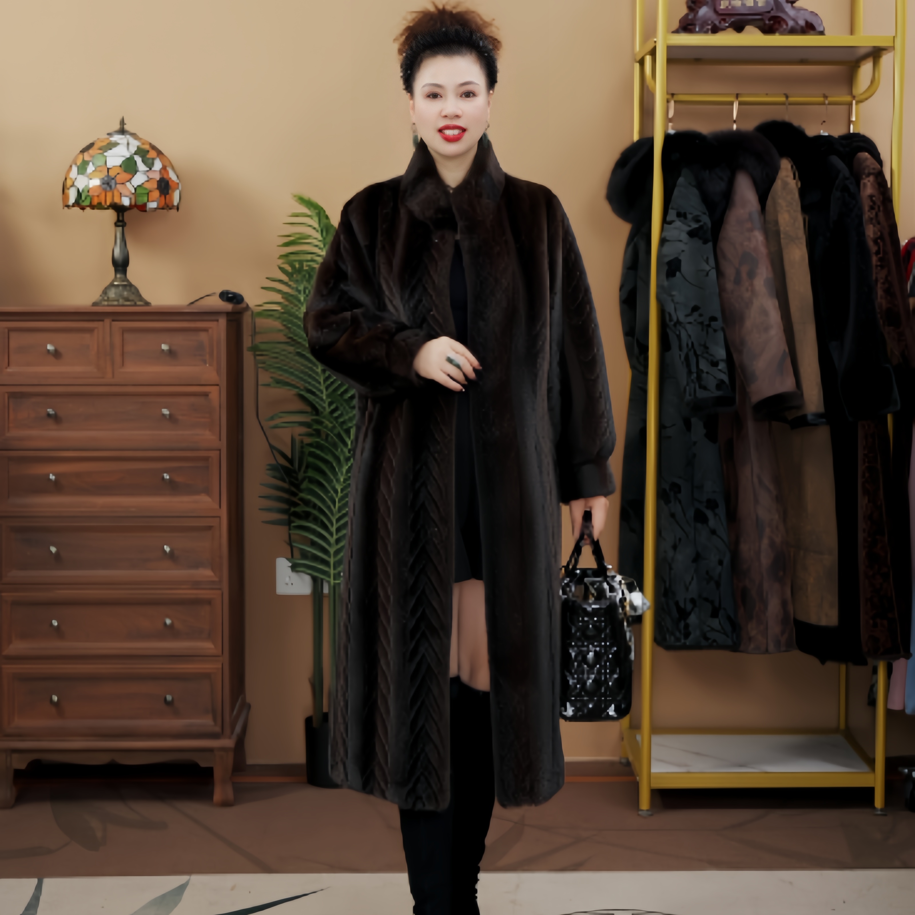 「红人上新」9695时尚冬季气质女士百搭保暖设计师外套