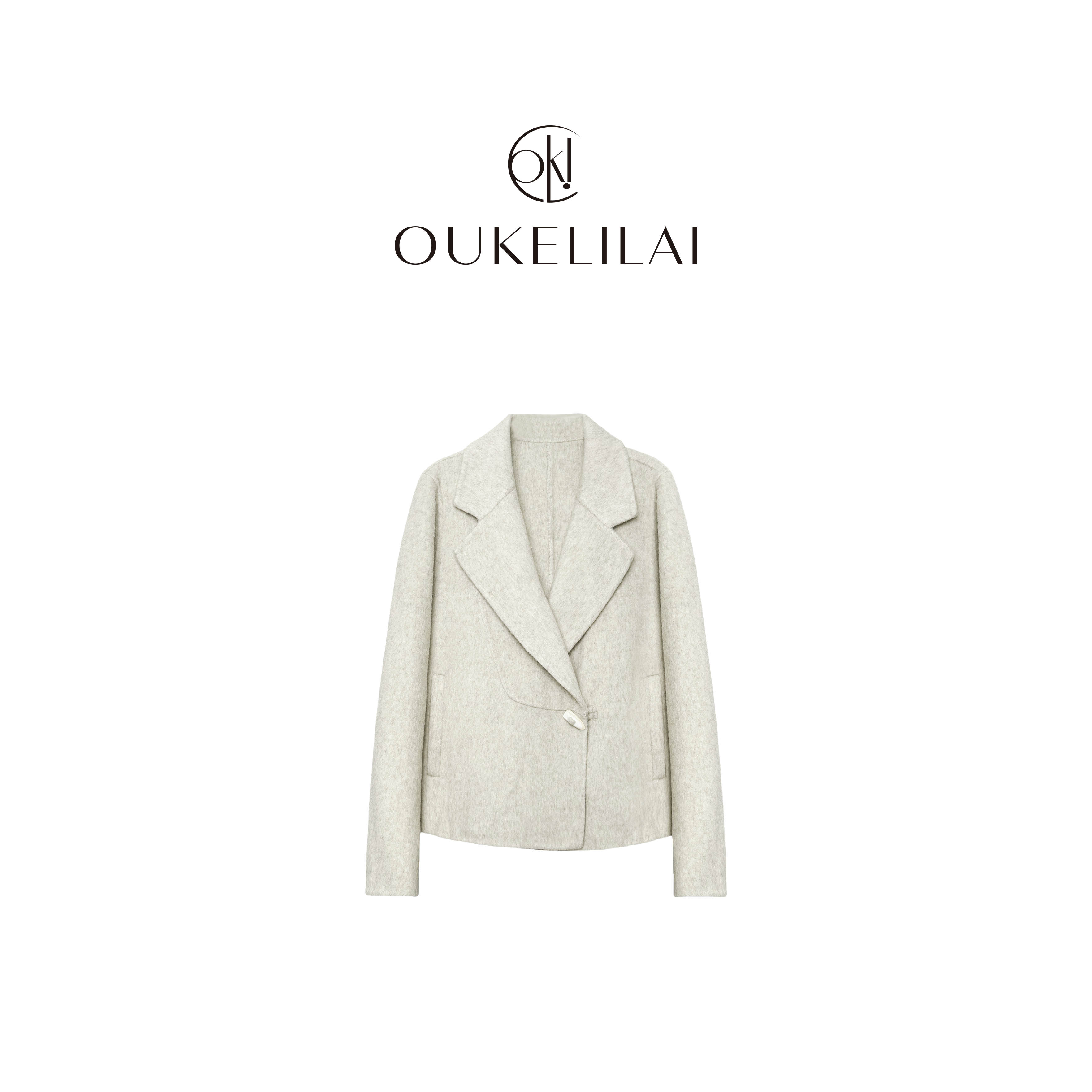 8817 艾米--【南风日记】休闲百搭时尚女士羊毛大衣