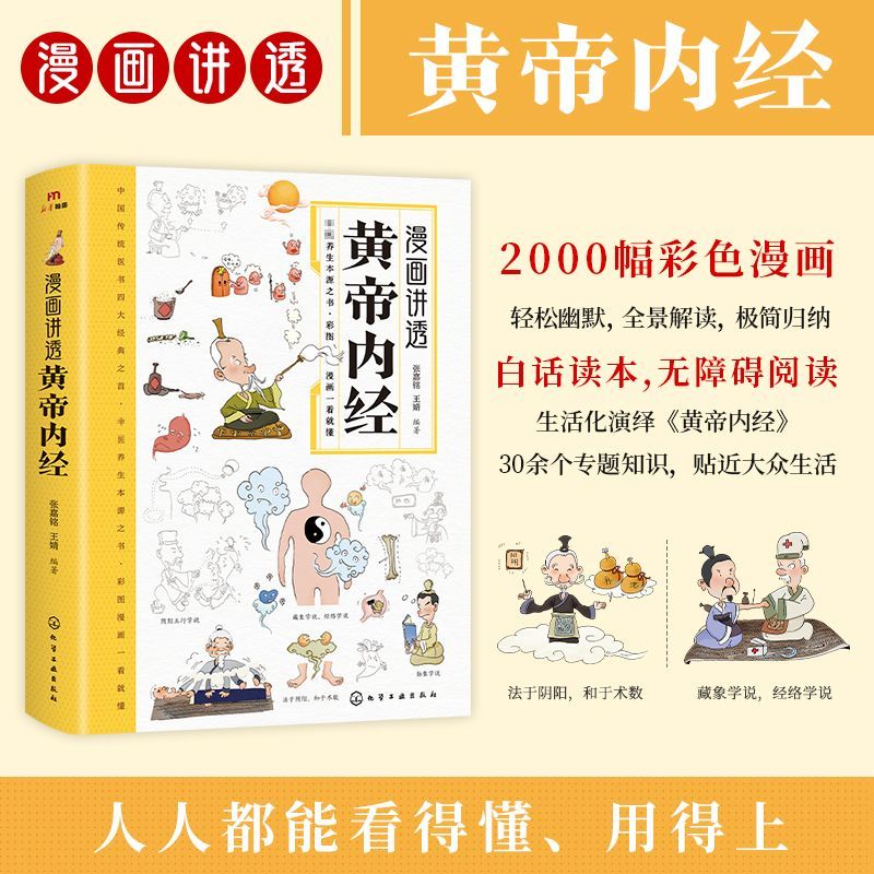 漫画讲透黄帝内经 彩图一看就懂营养健康调养之书 中医养生本源