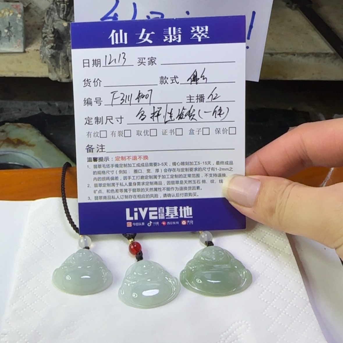 【闪购商品】翡翠颈饰未镶嵌