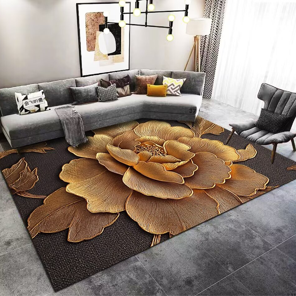 梦幻金花硅藻泥防滑吸水地垫地毯门垫吸水防滑垫家用卧室卫生间