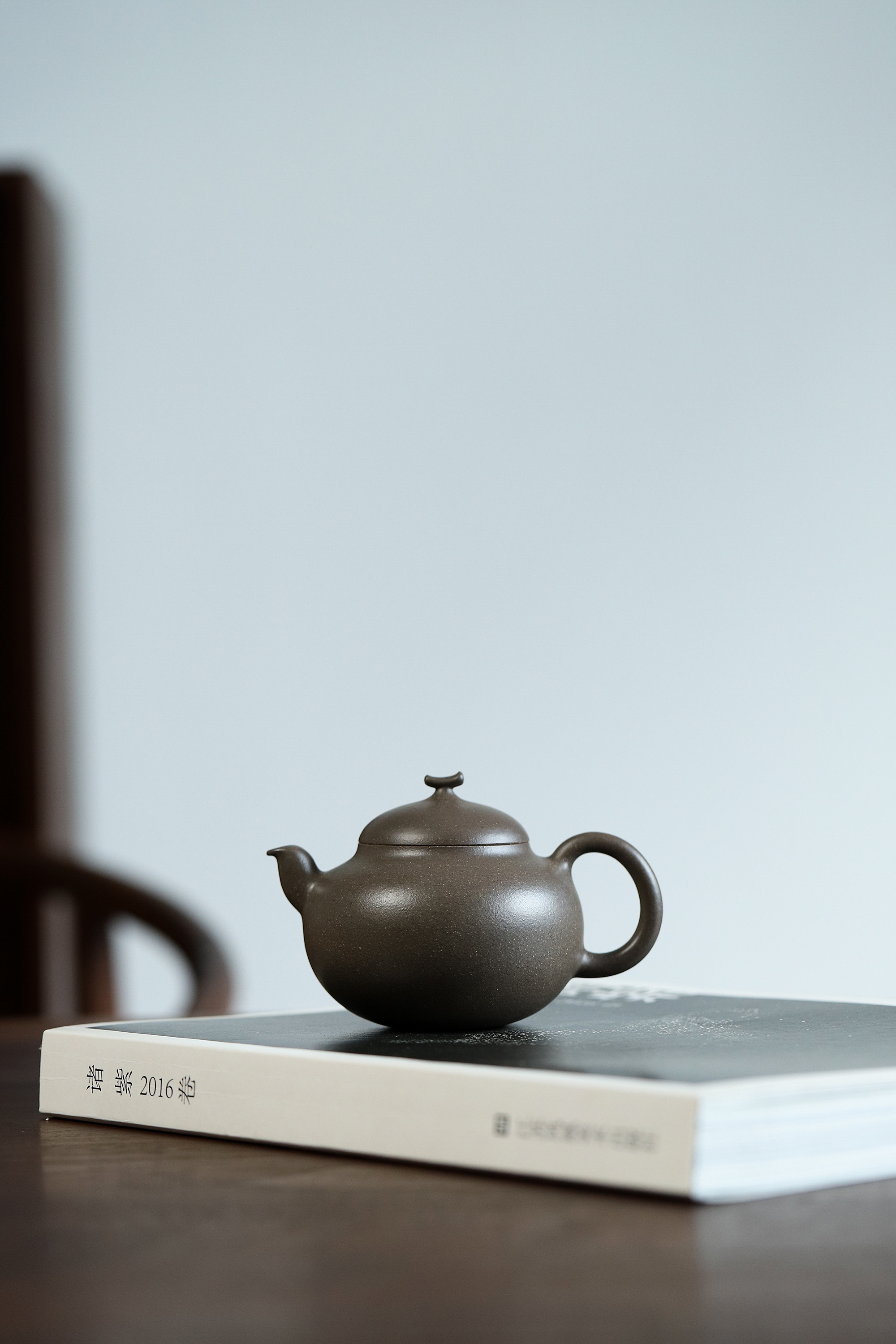 聚水堂陶竹君制手工茶壶莲子壶水平壶天青恬瓜壶200cc