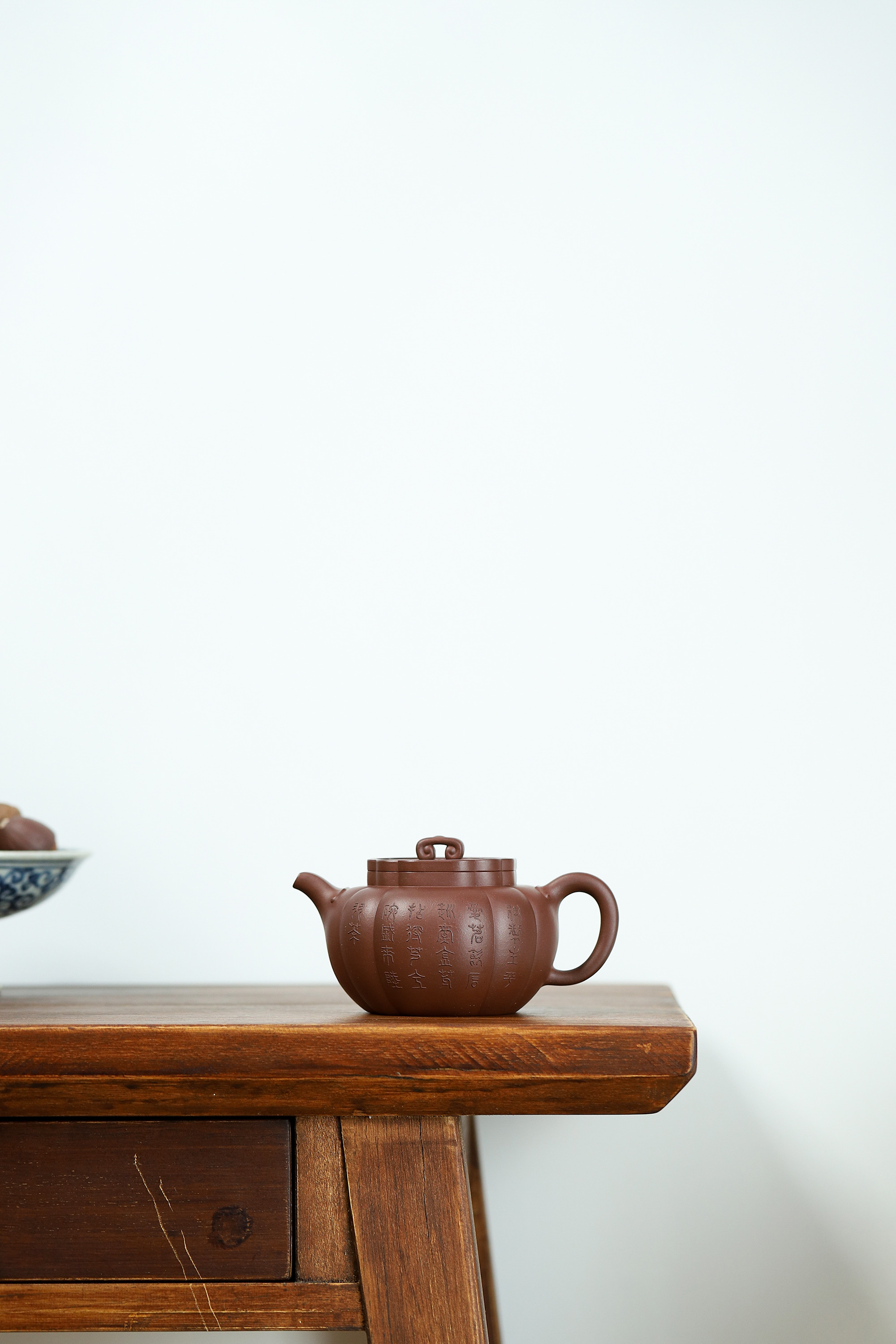 陈少霆慕古笨岩款莲子壶牛盖四方壶纯手工太极如意壶300cc