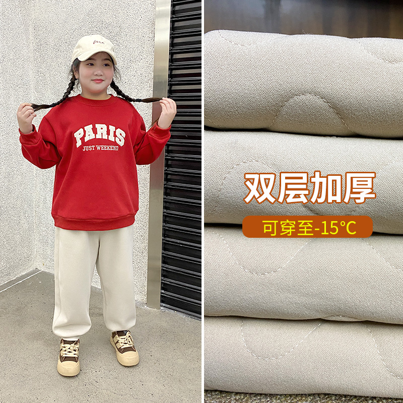 【加厚棉裤】胖童大码保暖长裤冬加厚一条过冬中大童外穿F4KZ1785
