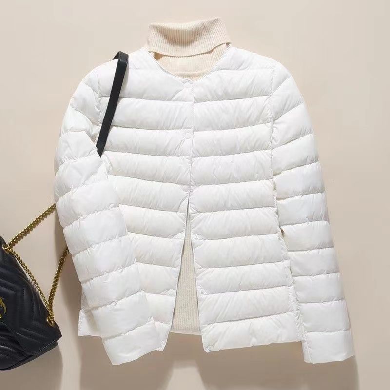 百搭轻薄款内胆羽绒服衣女短款2023年冬季羽绒服内