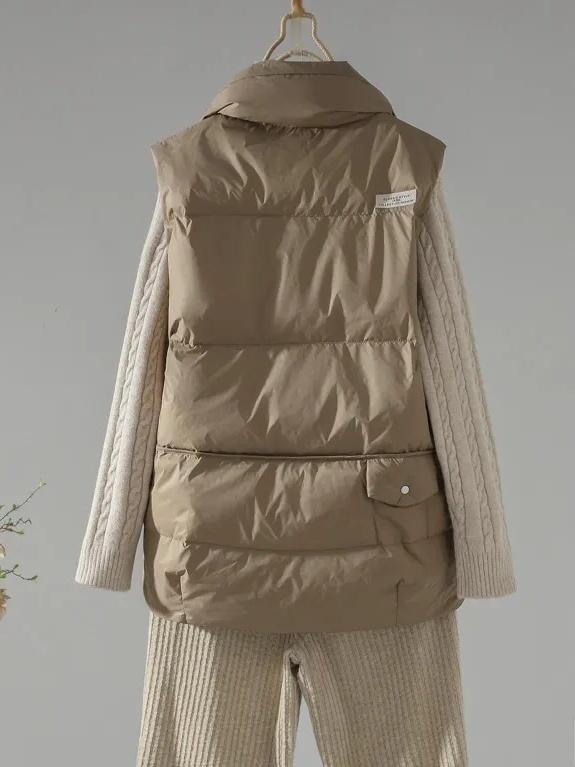 百搭羽绒服胖大码200斤羽绒服女马甲宽松百搭保暖羽绒