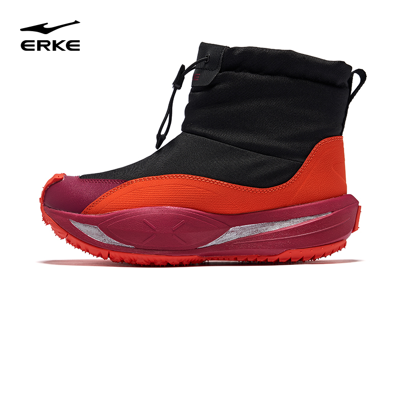 问暖丨鸿星尔克冬女子加棉加厚运动鞋情侣百搭保暖厚底雪地鞋