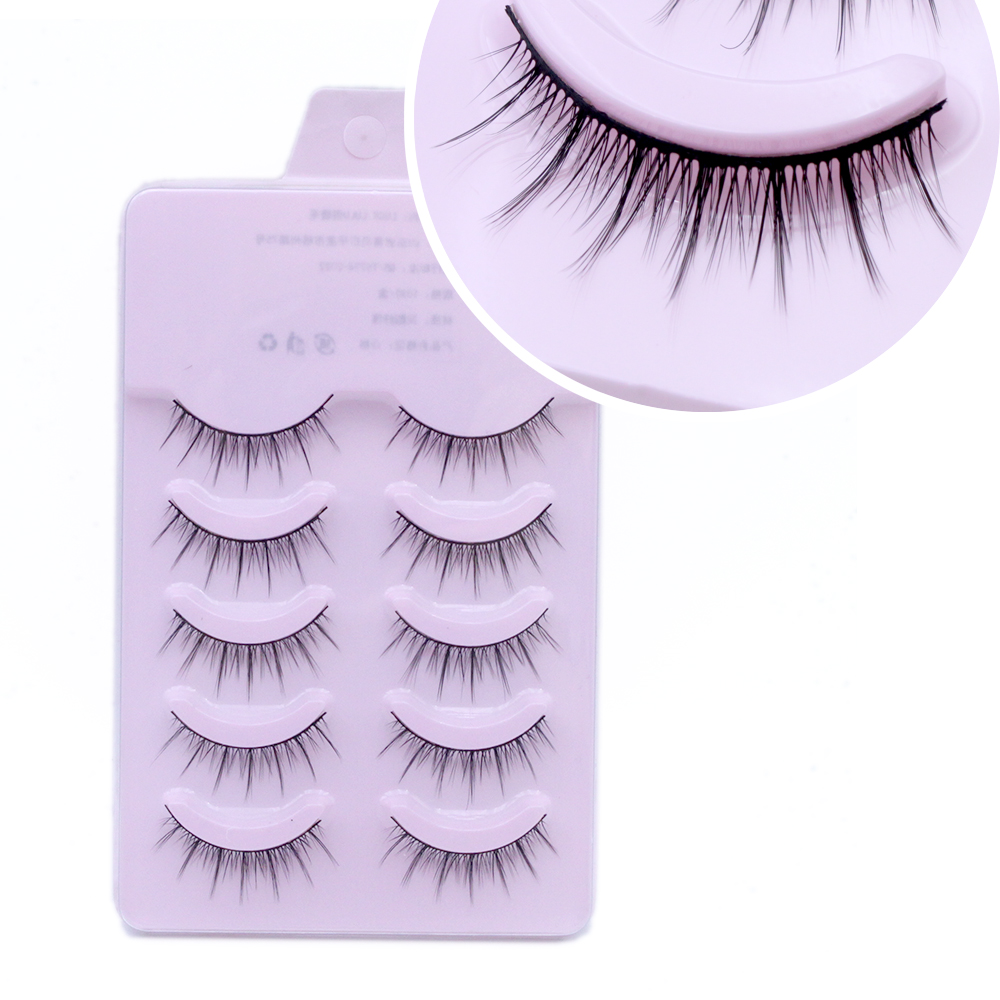 LUCK LULU粉盒009假睫毛 可爱日系裸妆纤长高品质初学者COS漫画款