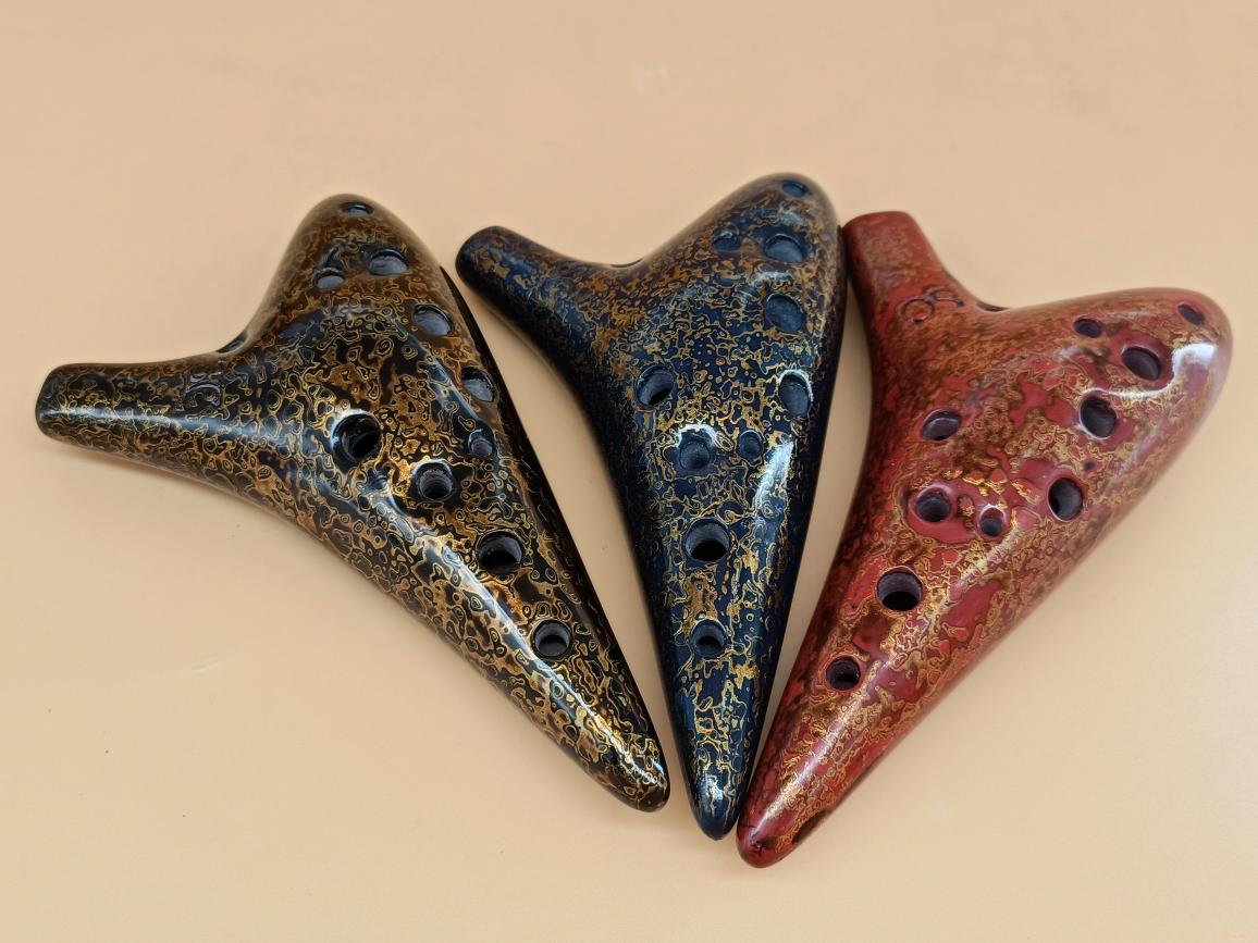 笛知缘陶笛12孔AC调高音C调陶笛故乡的原风景高音陶笛音准音质好