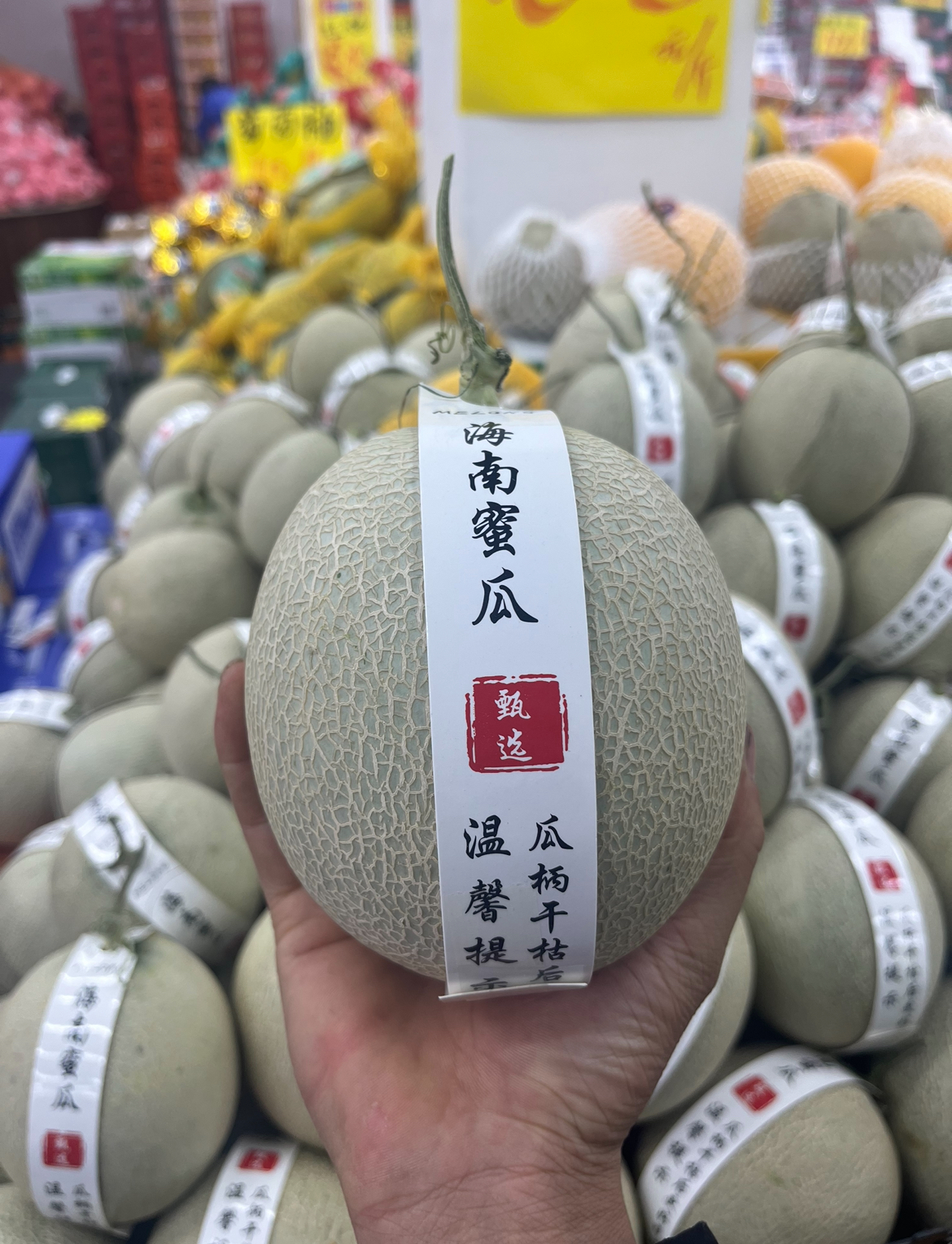 软甜网纹蜜瓜一个2斤左右
