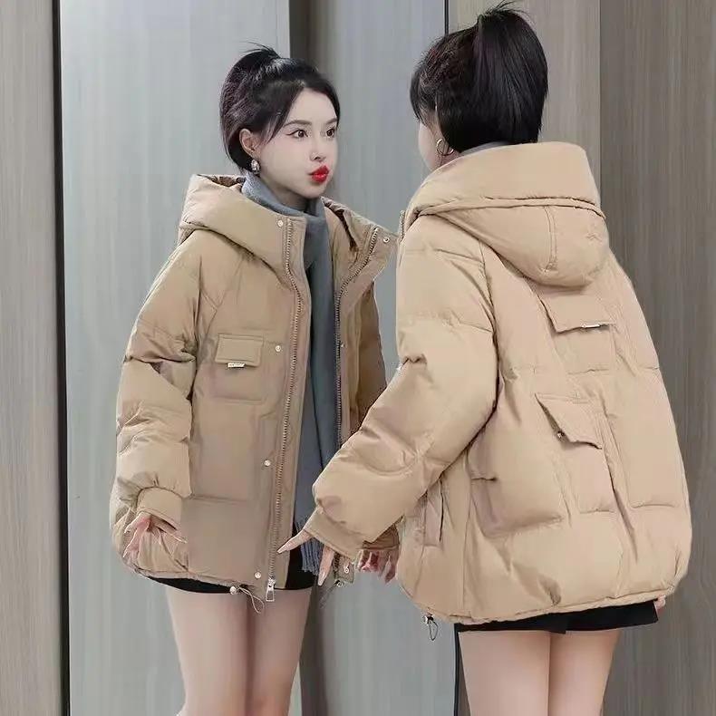 波司澄羽绒服冬季新款大码棉服女款220斤棉衣宽松棉袄韩版克莱因