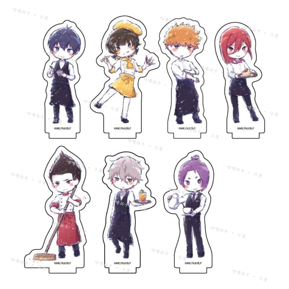 【拆盒】蓝锁蜡笔风立牌ver.咖啡 日谷现货蓝色监狱盲盒直播间代拆