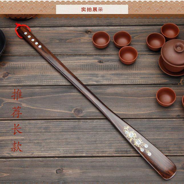 【新疆包邮】红木鞋拔子楠木提鞋器长柄鞋抽家用鞋溜子长把越南实