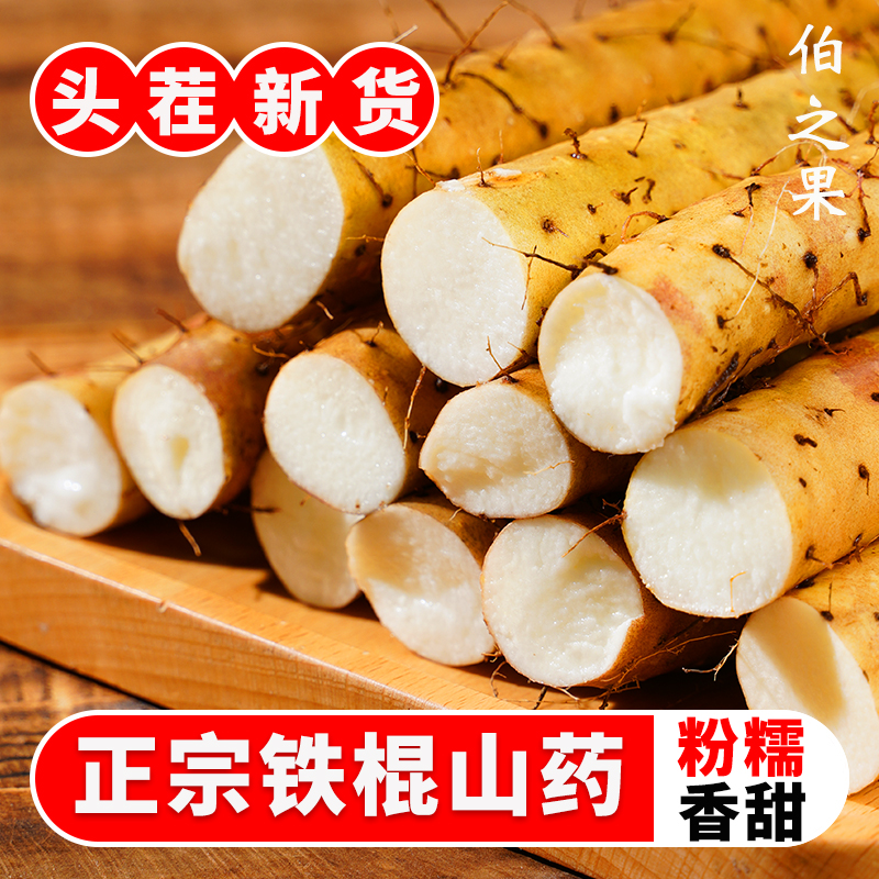 河北铁棍山药铁杆5斤现挖品质种植非温县垆土天然香甜健康